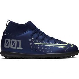 Nike Mercurial Superfly 7 Club Mds Tf Jr BQ5416-401 scarpe da calcio blu navy blu e blu navy