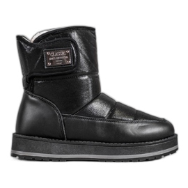 SHELOVET Stivali da neve con glitter nero