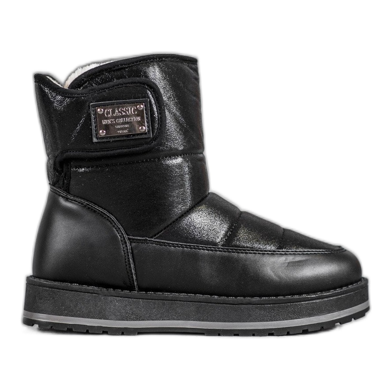 SHELOVET Stivali da neve con glitter nero