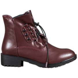 Groto Gogo Stivali Con Costine rosso