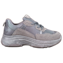 SHELOVET Scarpe sportive grigie grigio