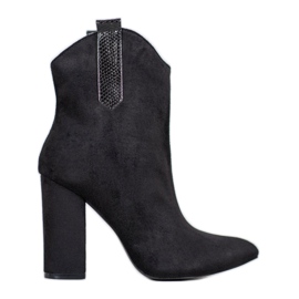 Stivali texani in pelle scamosciata VICES nero