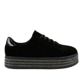 Sneakers nere decorate con donne G280 nero