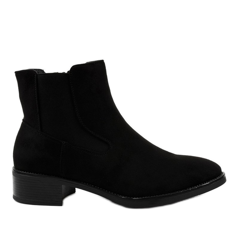 Stivali piatti neri da donna 1552 nero