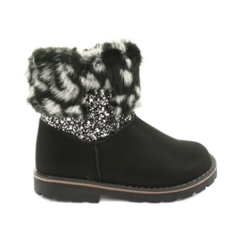 American Club Stivali neri da ragazza GC45 americani nero grigio
