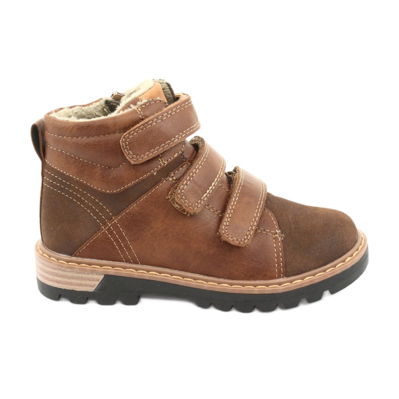 Stivali Timberki con velcro American Club GC40 marrone