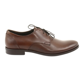 Scarpe formali in pelle maschile pilpol 1609 marrone