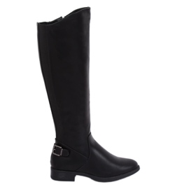 Stivali neri, stivali neri B-321 Black nero