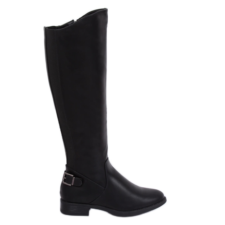 Stivali neri, stivali neri B-321 Black nero