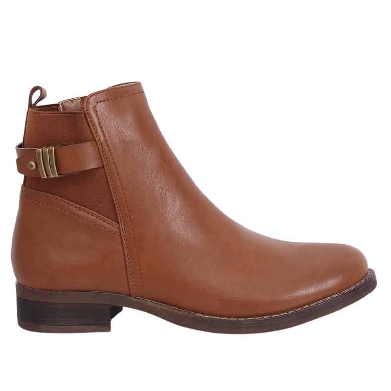 Camel 1304 Stivaletti Chelsea cammello da donna marrone