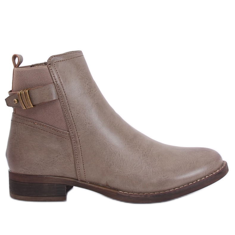 Stivali Jodhpur beige da donna 1304 Khaki cachi