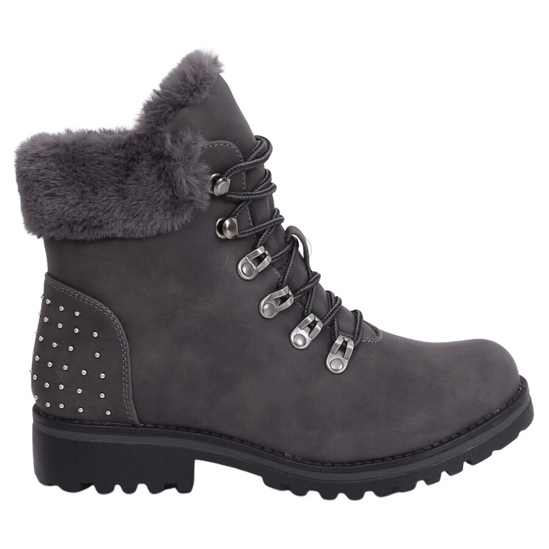 Trapper da donna grigie Z172 Grey grigio