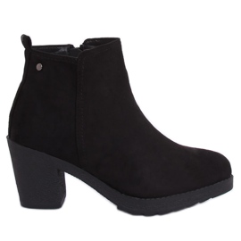Stivali neri con tacco largo YL96044 Nero