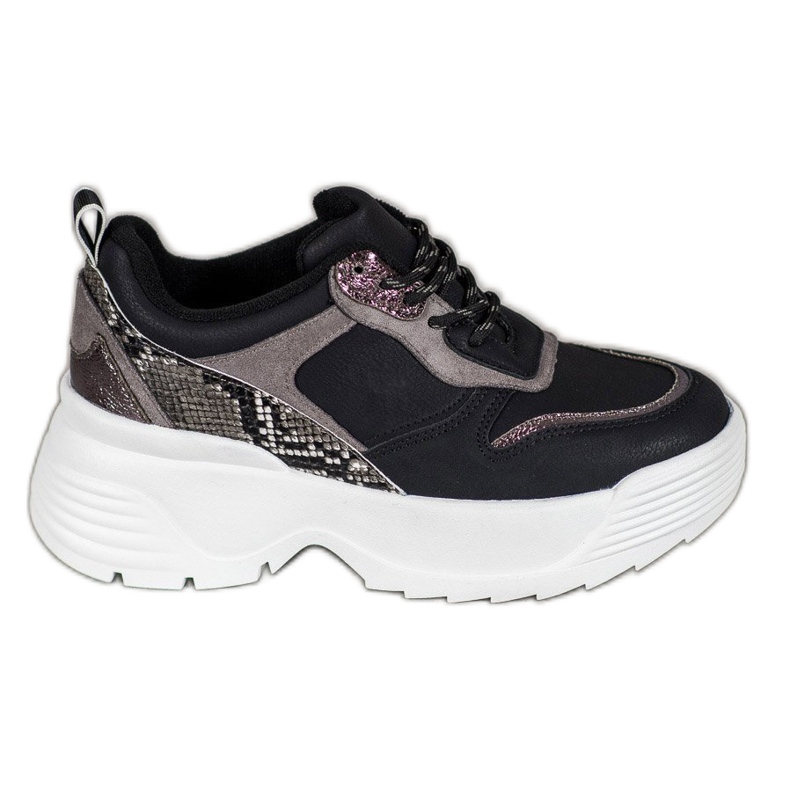 Snekaers sulla piattaforma VICES nero