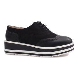 Scarpe stringate nere di Paulette nero