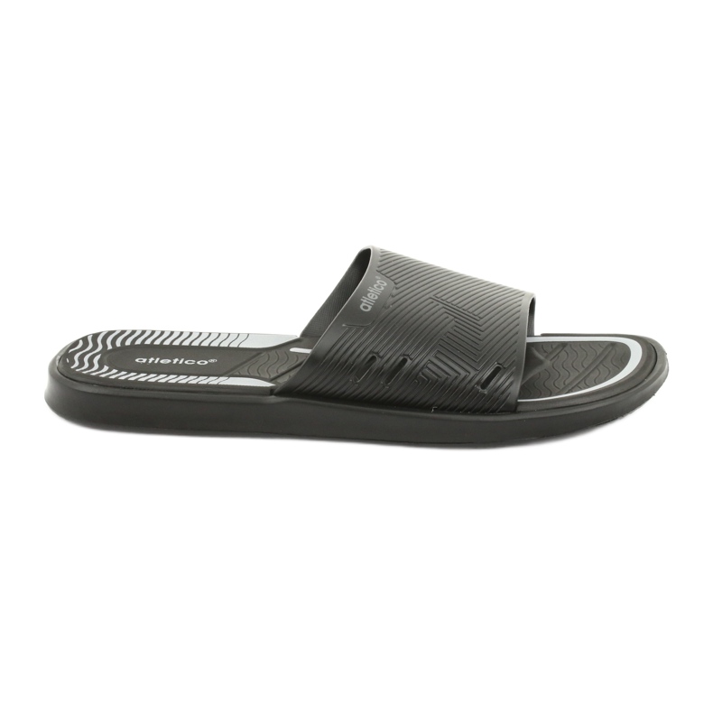 Ciabatte nere da uomo per la piscina dell'Atletico nero grigio