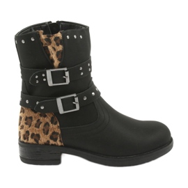 Stivali da pantera con jet Black American Club marrone nero