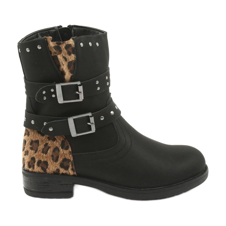 Stivali da pantera con jet Black American Club marrone nero