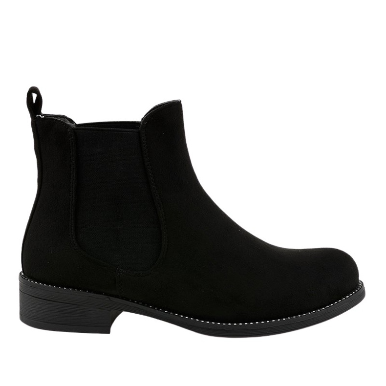 Stivaletti bassi da donna neri con elastico 7390-PA nero