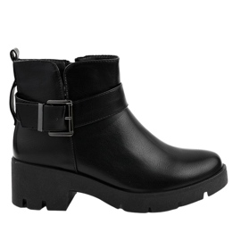 DGLJ-1 stivali piatti neri nero
