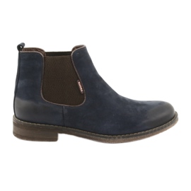 Stivaletti Chelsea stivali slip-on Badura 4754 marrone blu navy