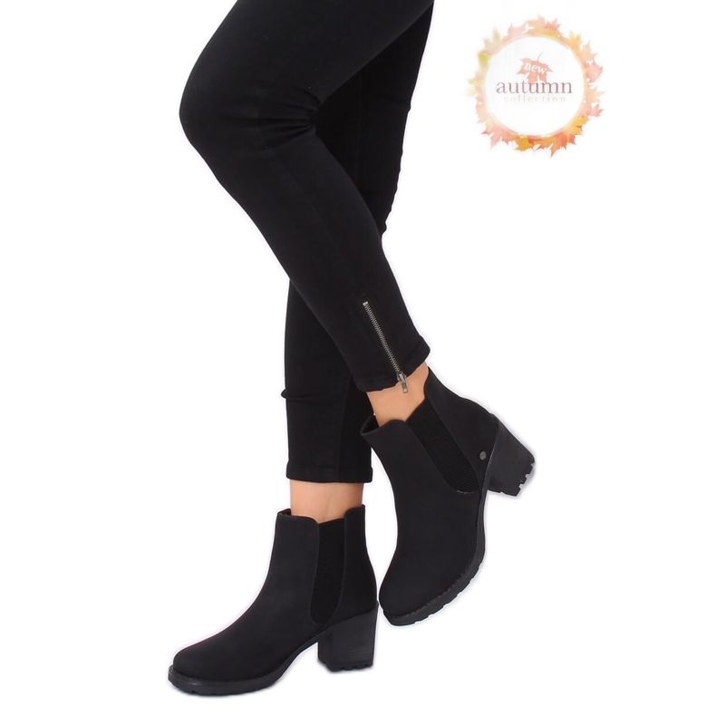 Stivaletti Chelsea neri, neri L2065 Neri nero