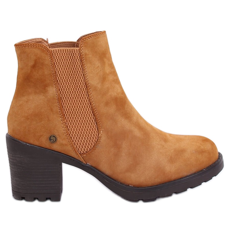 Stivaletti Chelsea cammello L2065 Cammello marrone