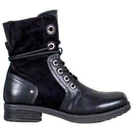 SHELOVET Stivali stringati nero