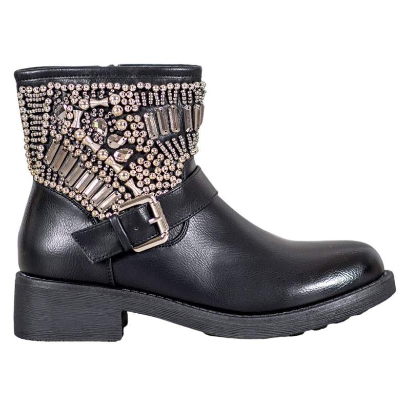 Bestelle Stivali Con Cristalli nero