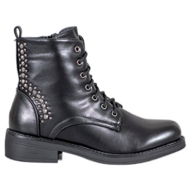 SHELOVET Stivali Con Strass nero