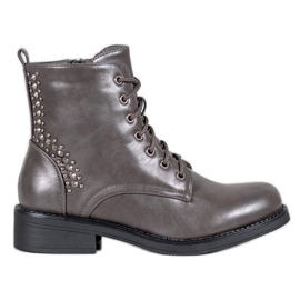 SHELOVET Stivali Con Strass grigio