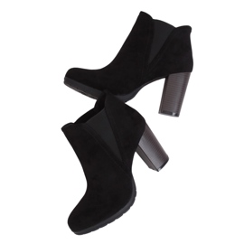 Stivali neri con tacco alto H9261 Negro nero