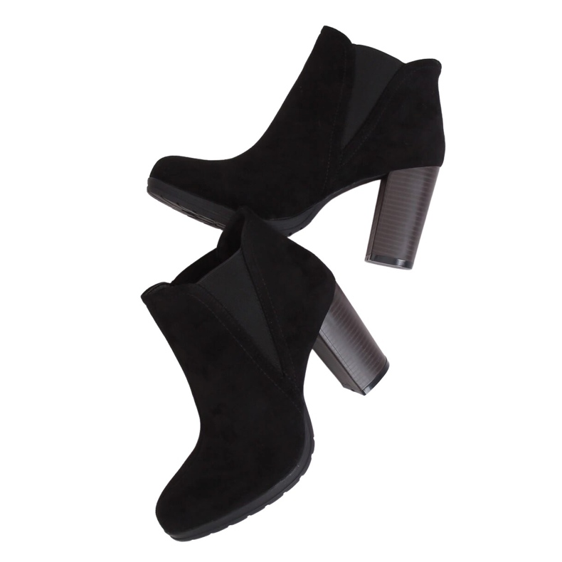 Stivali neri con tacco alto H9261 Negro nero