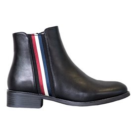 Filippo Stivali con cintura decorativa nero