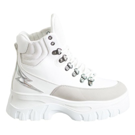 Seastar Stivaletti alla moda con lacci bianco