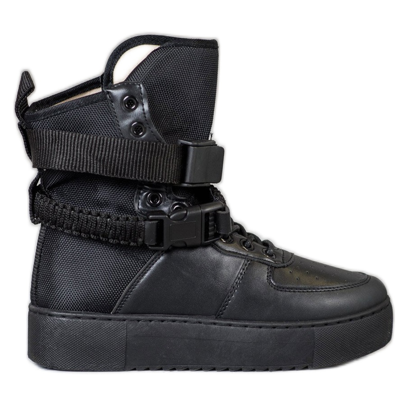 Diamantique Stivali Alti Con Fibbie nero