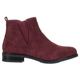 Ideal Shoes Stivali slip-on rosso