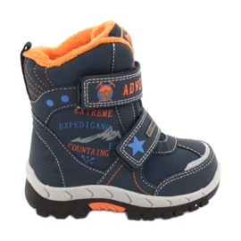American Club Stivali americani con membrana RL35 blu navy arancia