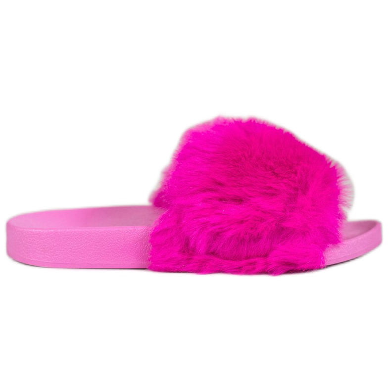 Bona Pantofole Con Pelliccia rosa