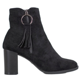 Filippo Stivali eleganti in pelle scamosciata nero