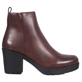 SHELOVET Stivali sulla piattaforma rosso