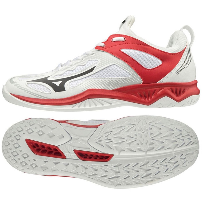 Scarpe da interno Mizuno Ghost Shadow M X1GA198008 bianca bianca