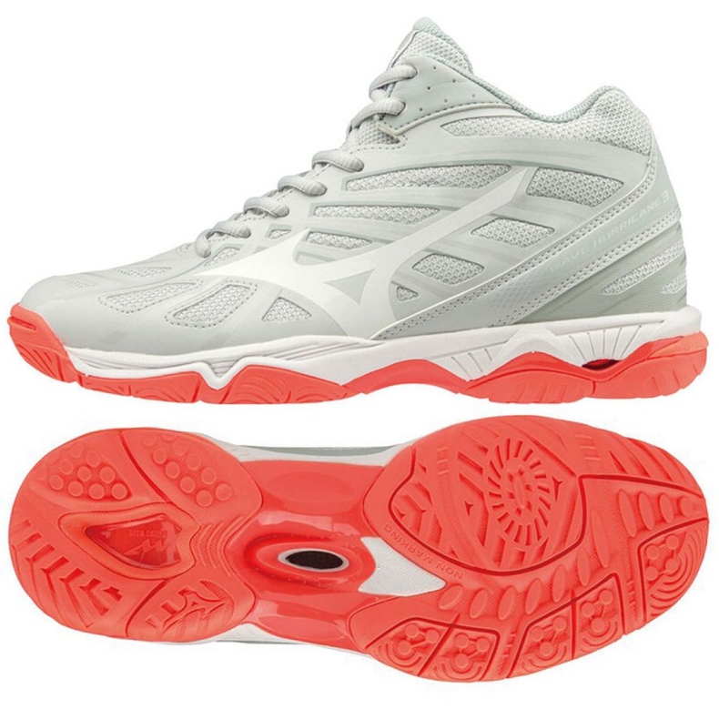 Mizuno Wave Hurricane 3 Mid W V1GC174560 scarpe bianca bianca