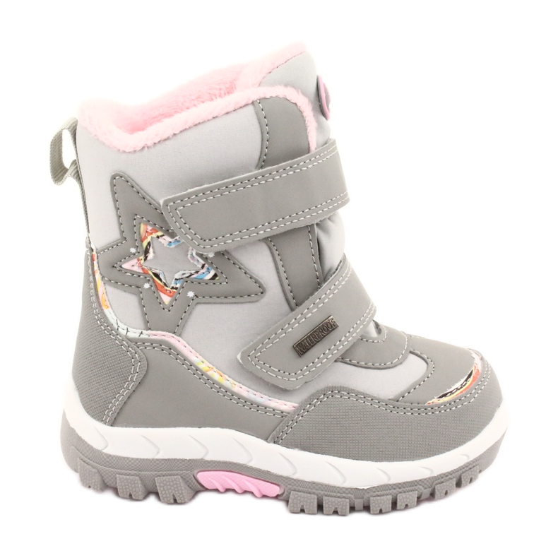 Stivali American Club con membrana Star RL37 rosa grigio