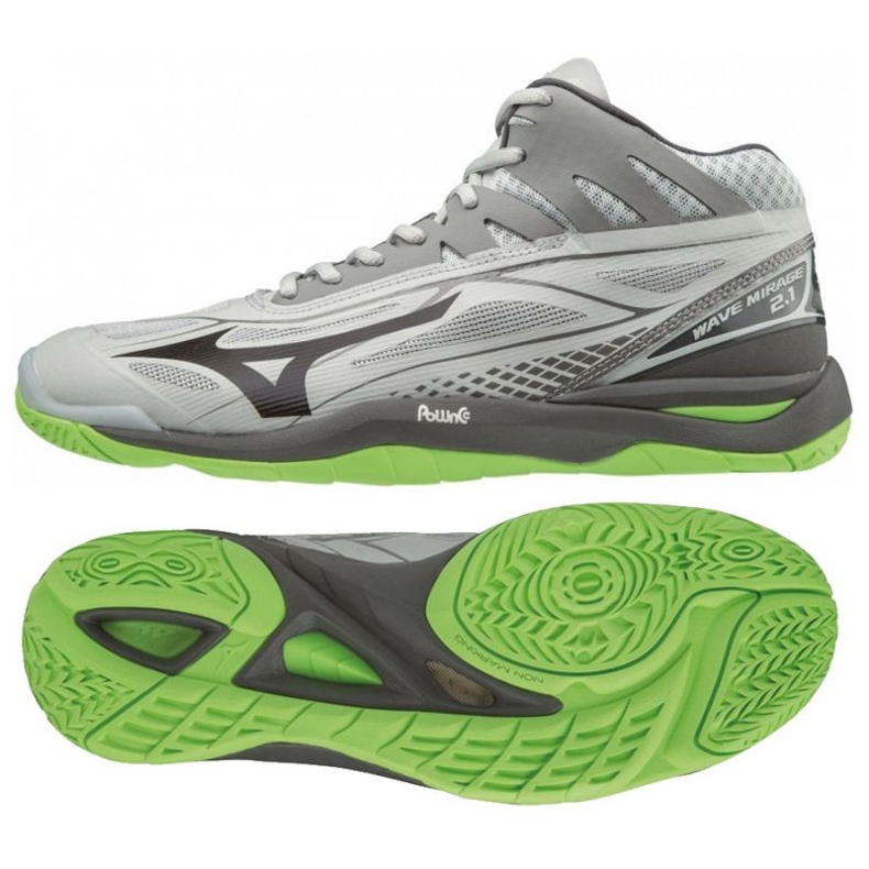 Mizuno Wave Mirage 2.1 Mid M X1GA187037 scarpe grigio sfumature di grigio