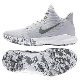 Scarpa Nike Precision Iii M AQ7495-004 bianca grigio