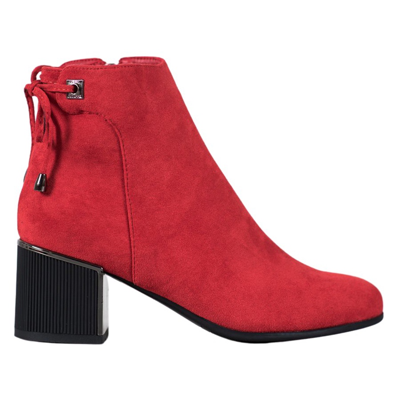 Goodin Stivali in camoscio rosso