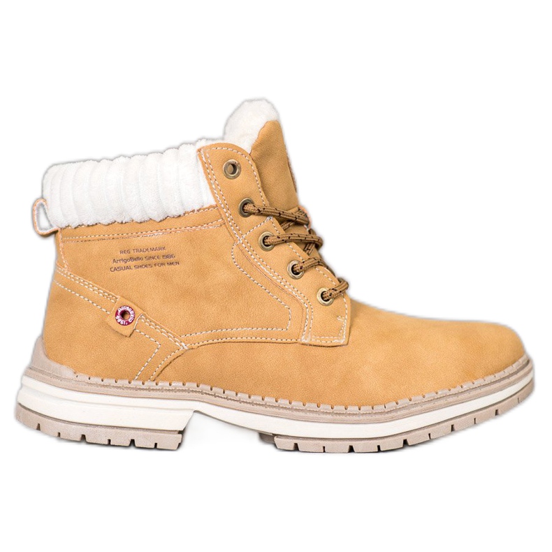 Arrigo Bello Trapper alla moda giallo