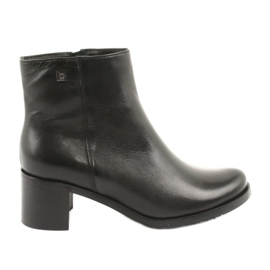 Arka Tacchi alti isolati in pelle femminile 7387 nero