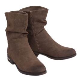 Stivali piatti da donna kaki 5139 Khaki cachi